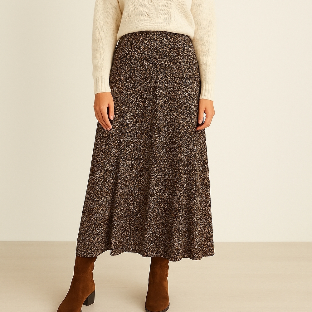 Bianca Vintage Floral Maxi Skirt